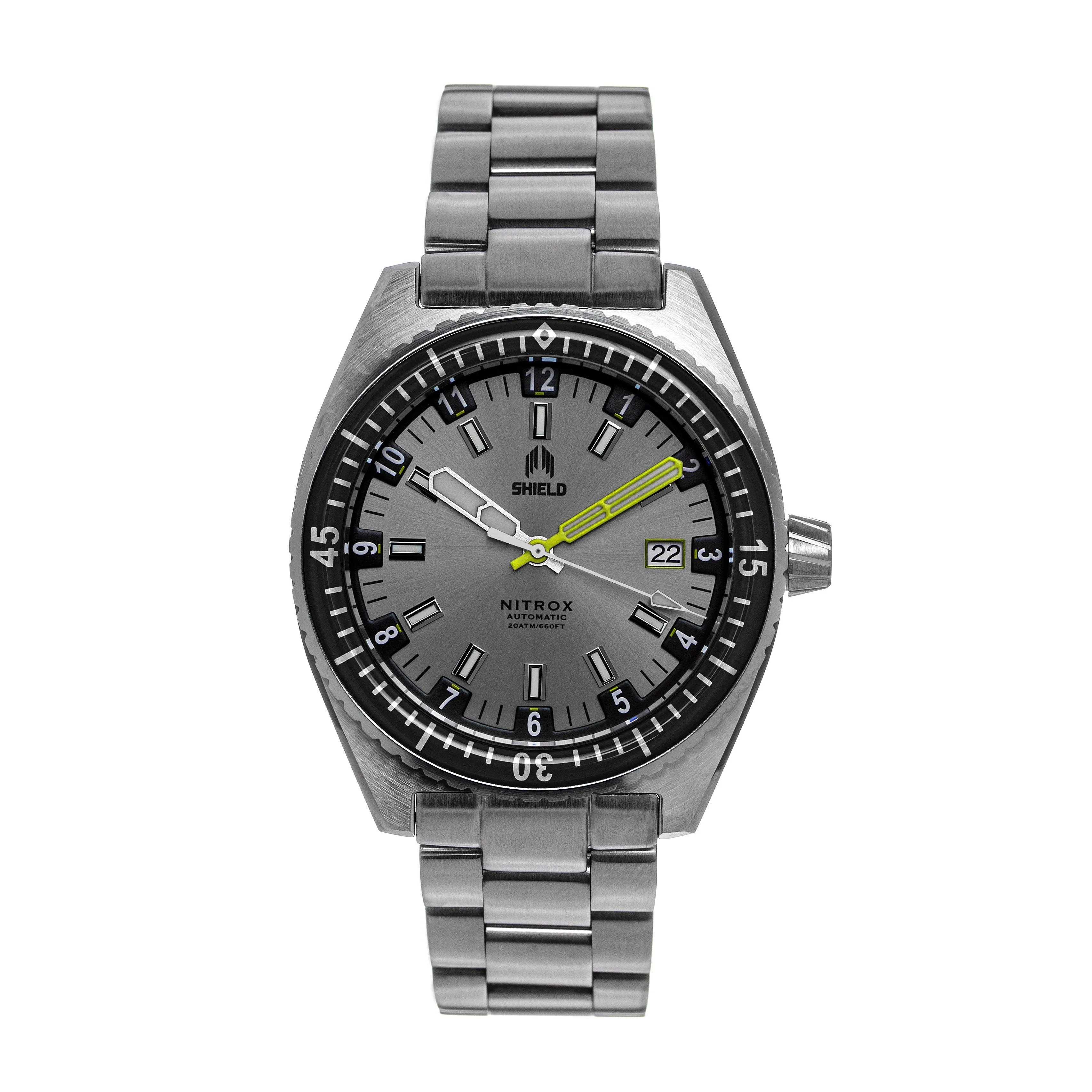 Shield Nitrox Bracelet Watch w/Date