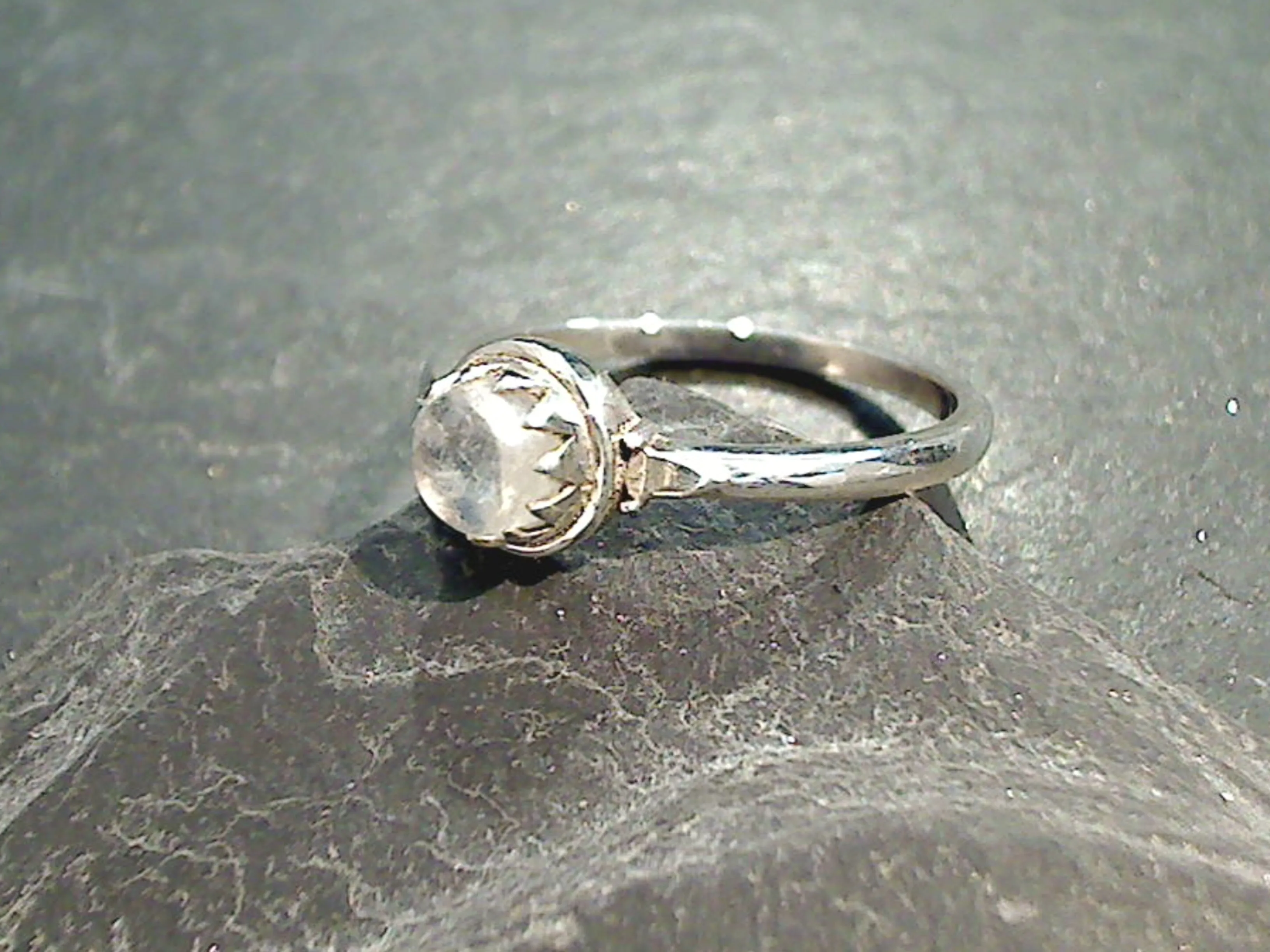 Size 8.25 Moonstone, Sterling Silver Ring