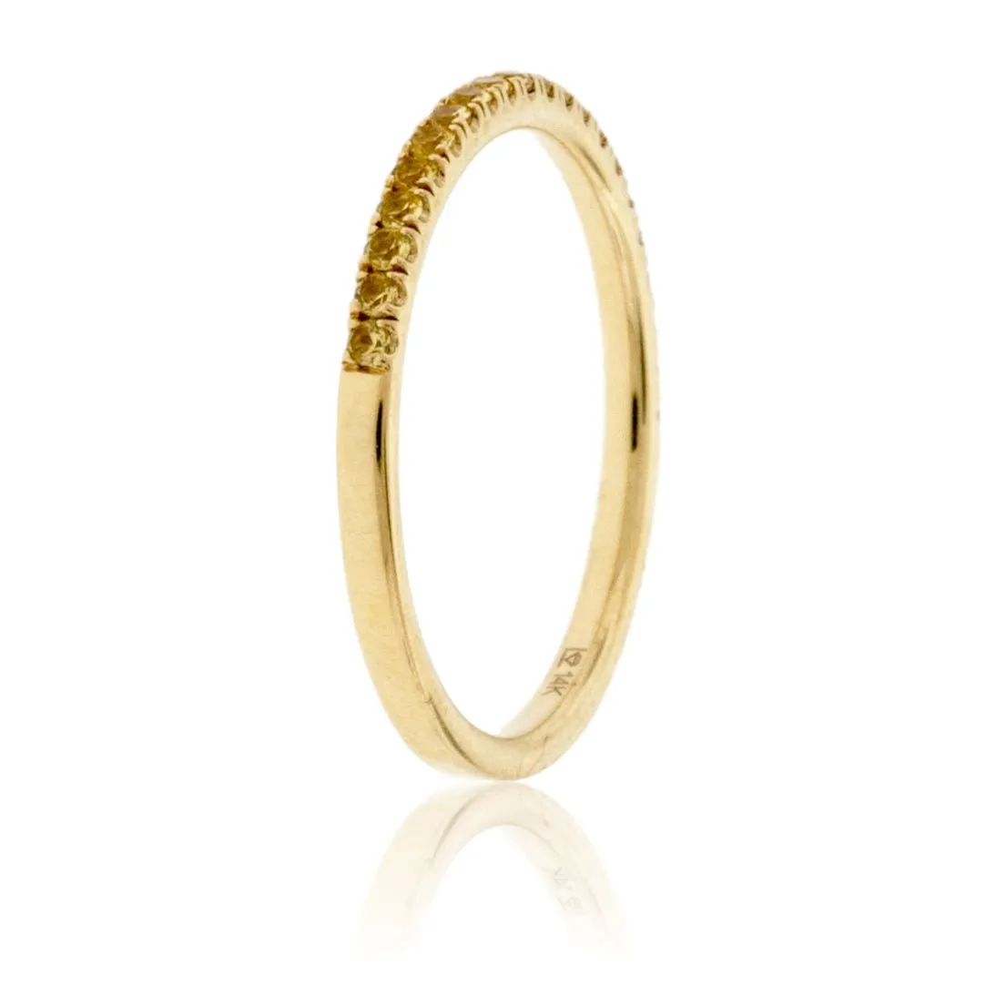 Stackable Yellow Sapphire Style Band