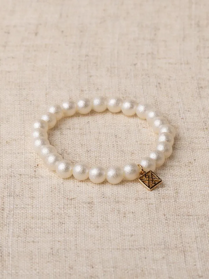 Taylor Cotton Pearl Bracelet