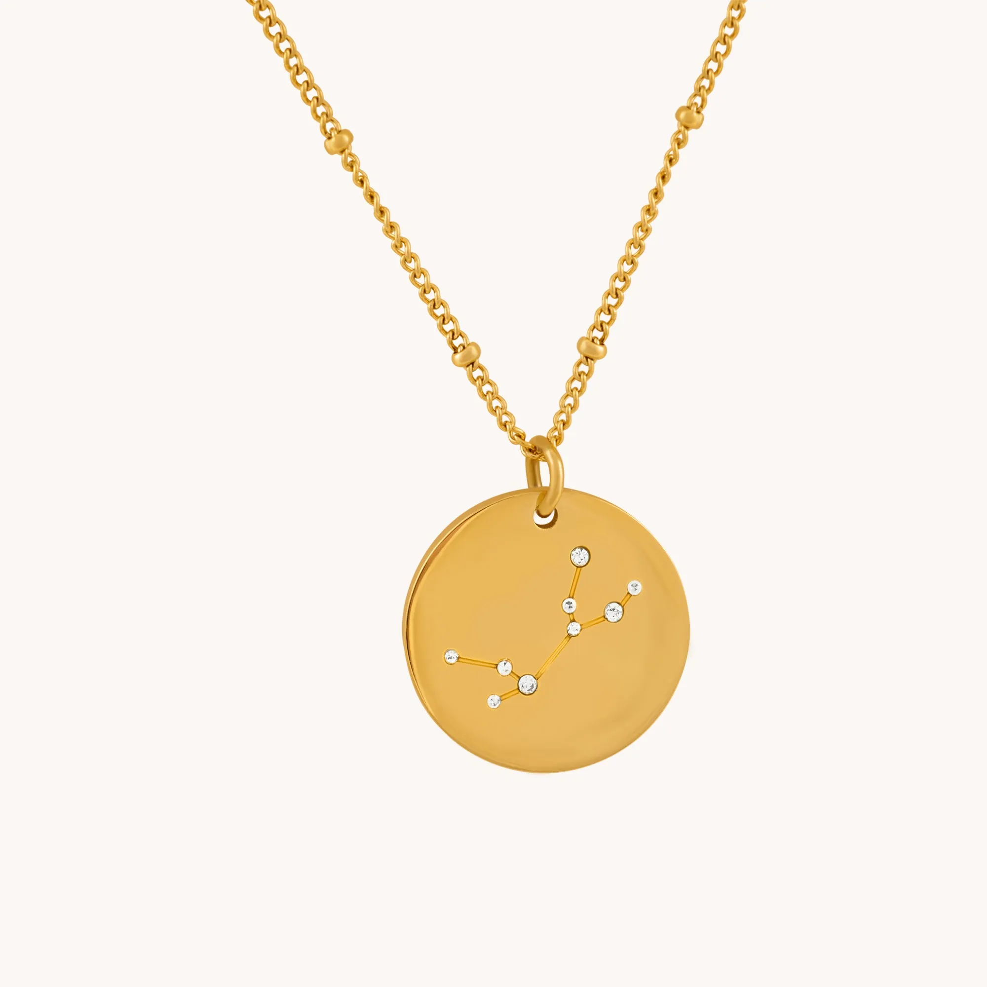 Virgo Gold Zodiac Necklace