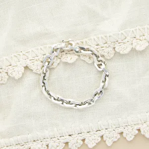 Without a Doubt Silver Plated Bracelet- 8"