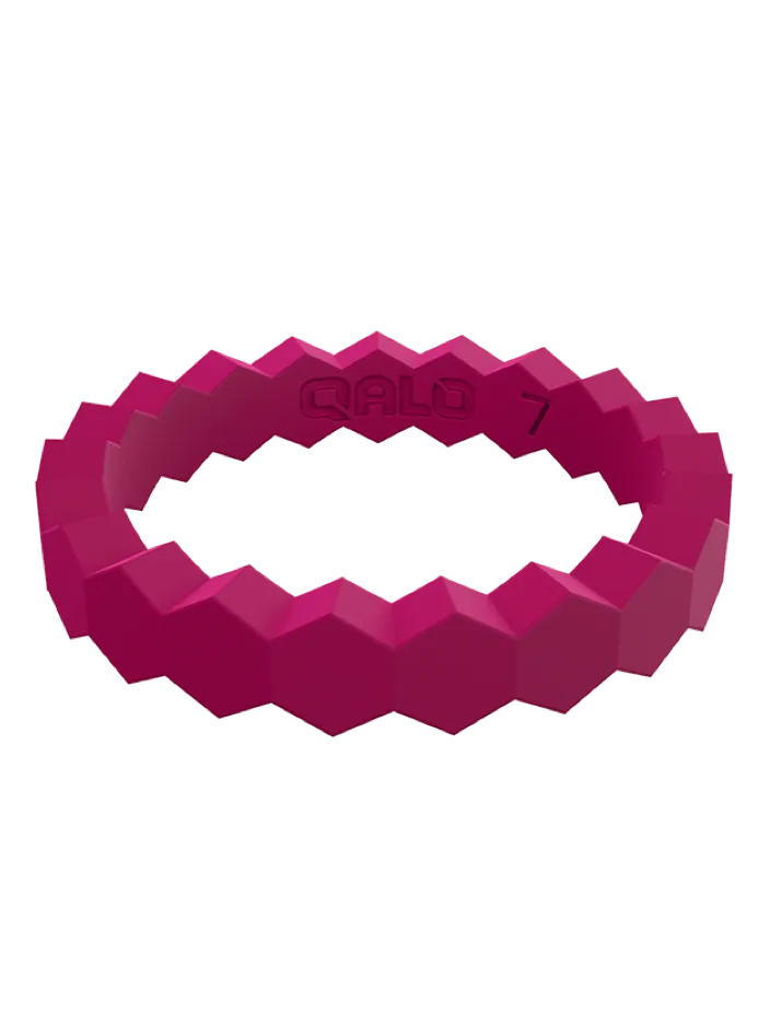 Women's Stackable Chevron Silicone Ring