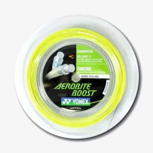 Yonex Aerobite Boost 200m Badminton String (Gray/Yellow)